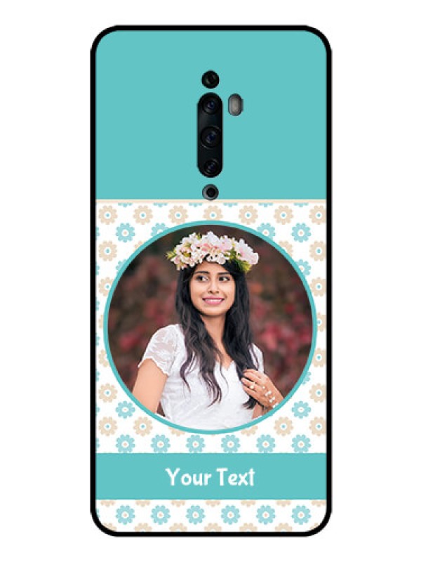 Custom Oppo Reno 2F Custom Glass Mobile Case  - Beautiful Flowers Design