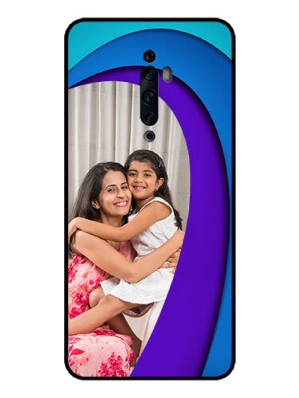 Custom Oppo Reno 2F Photo Printing on Glass Case  - Simple Pattern Design