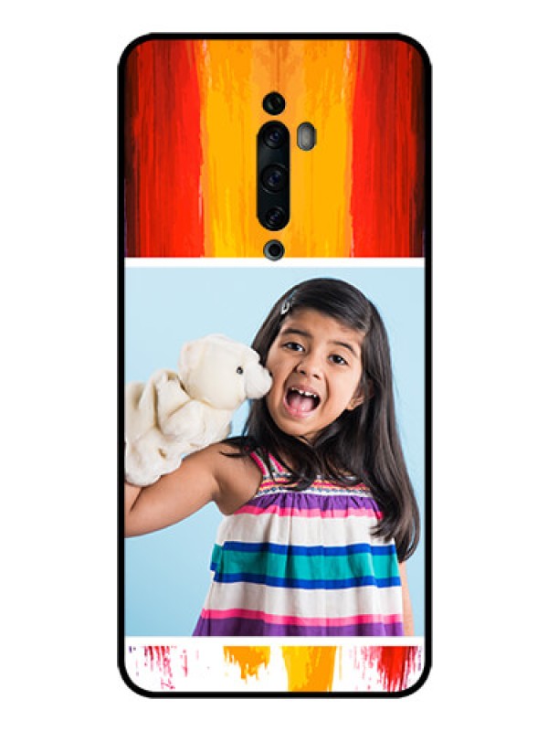 Custom Oppo Reno 2F Personalized Glass Phone Case  - Multi Color Design