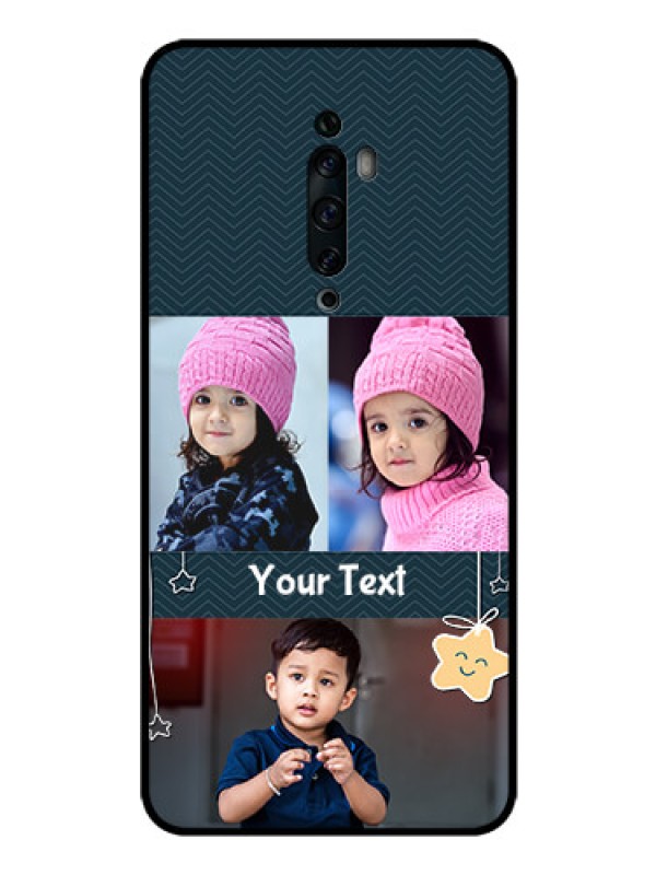 Custom Oppo Reno 2F Custom Glass Mobile Case  - Hanging Stars Design