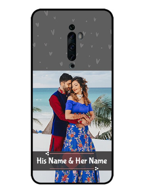 Custom Oppo Reno 2F Custom Glass Mobile Case  - Buy Love Design with Photo Online