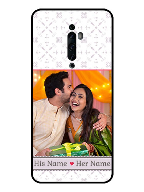 Custom Oppo Reno 2F Custom Glass Mobile Case  - with Photo and Ethnic Design