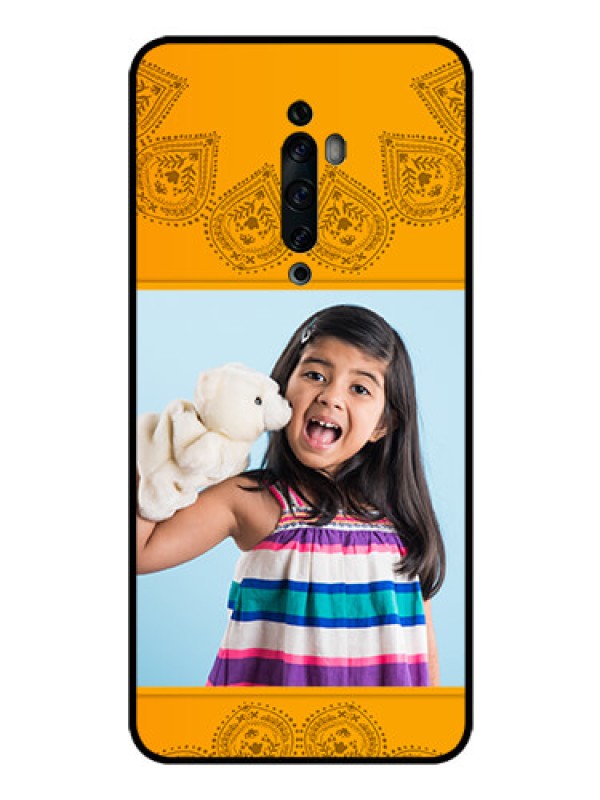 Custom Oppo Reno 2F Personalized Glass Phone Case  - Photo Wedding Design 