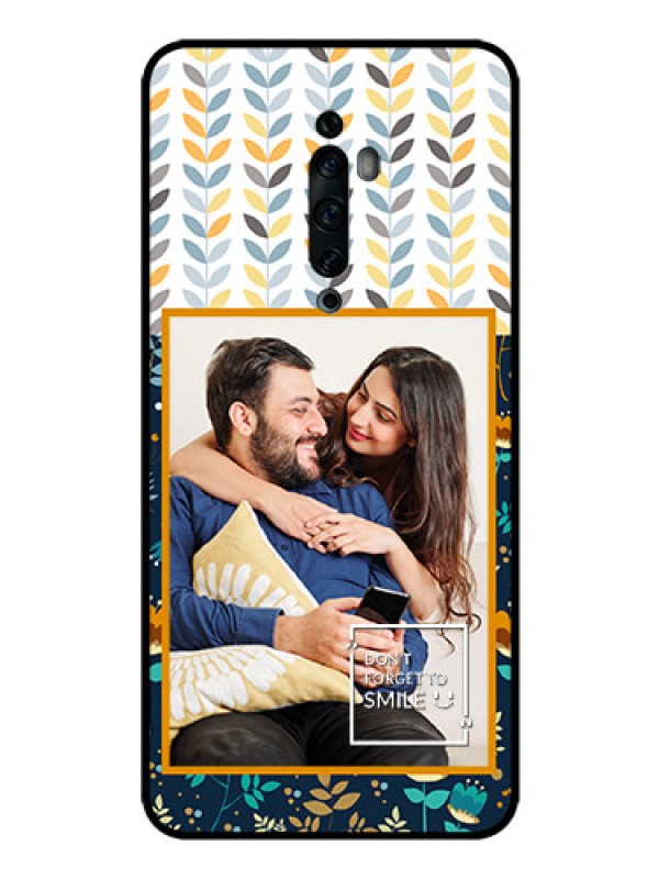 Custom Oppo Reno 2F Custom Glass Mobile Case  - Pattern Design
