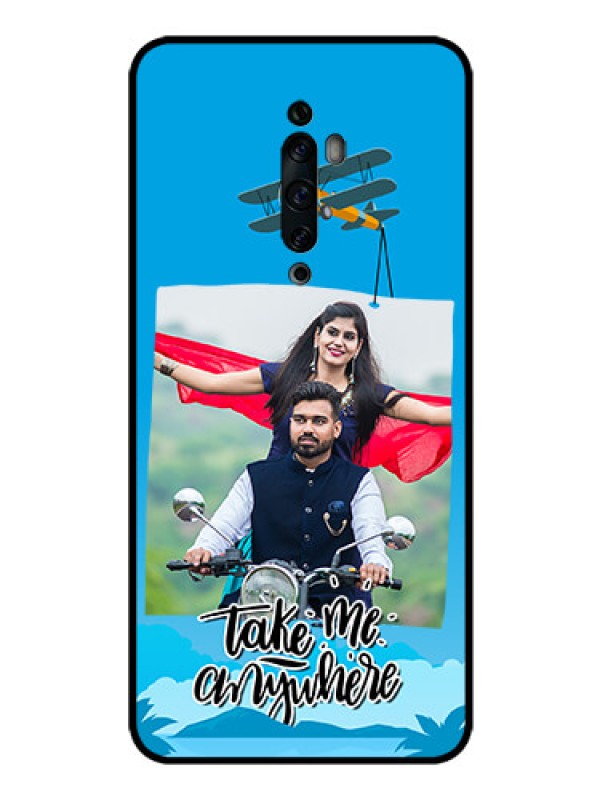 Custom Oppo Reno 2F Custom Glass Mobile Case  - Traveller Design 