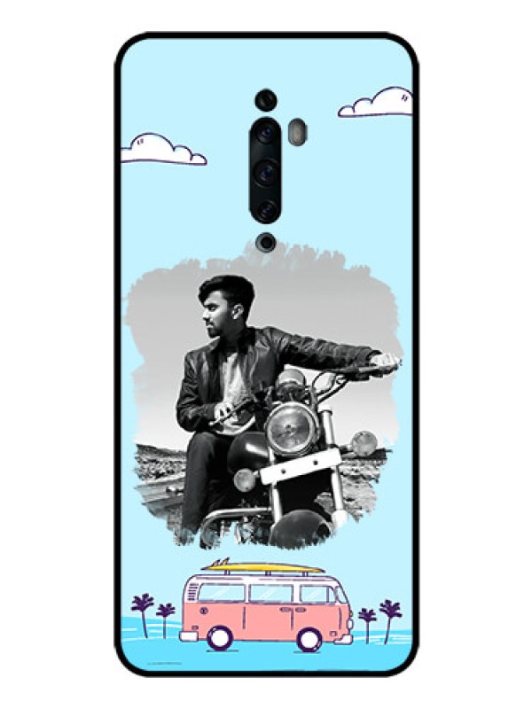 Custom Oppo Reno 2F Photo Printing on Glass Case  - Travel & Adventure Design