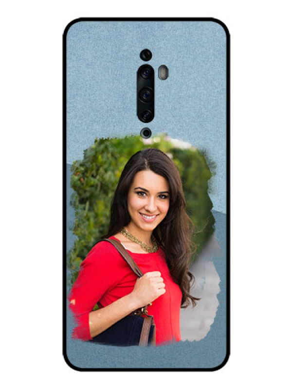 Custom Oppo Reno 2F Custom Glass Mobile Case  - Grunge Line Art Design