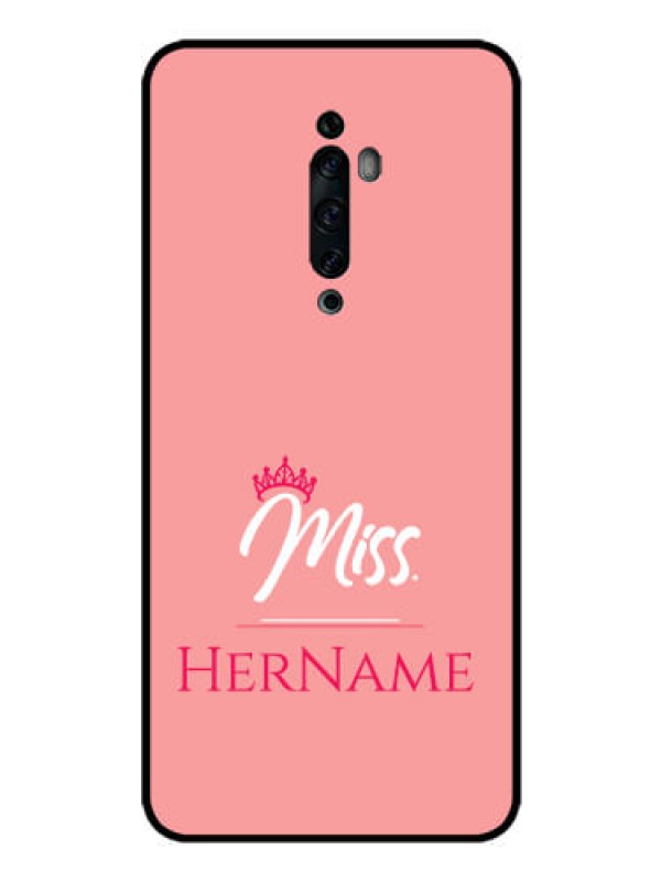 Custom Oppo Reno 2F Custom Glass Phone Case Mrs with Name