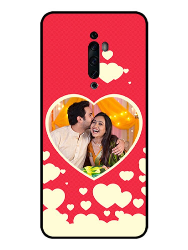 Custom Oppo Reno 2Z Custom Glass Mobile Case  - Love Symbols Phone Cover Design