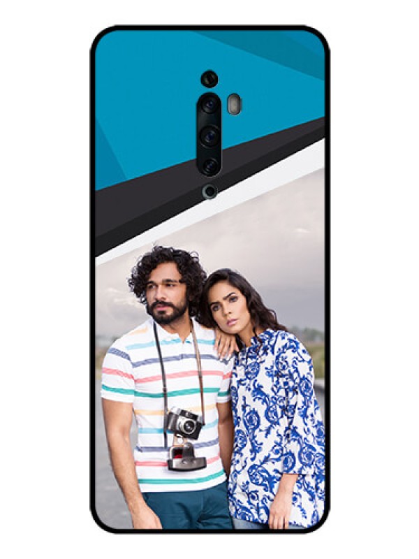 Custom Oppo Reno 2Z Photo Printing on Glass Case  - Simple Pattern Photo Upload Design