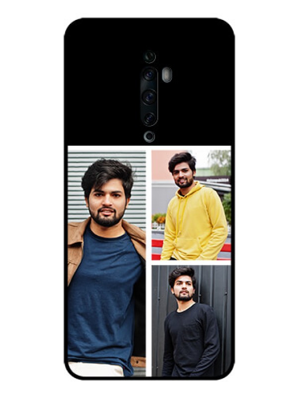 Custom Oppo Reno 2Z Photo Printing on Glass Case  - Upload Multiple Picture Design