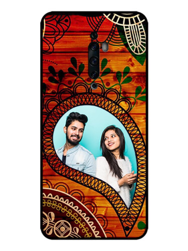 Custom Oppo Reno 2Z Personalized Glass Phone Case  - Abstract Colorful Design