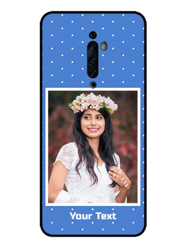 Custom Oppo Reno 2Z Photo Printing on Glass Case  - Polka dots design