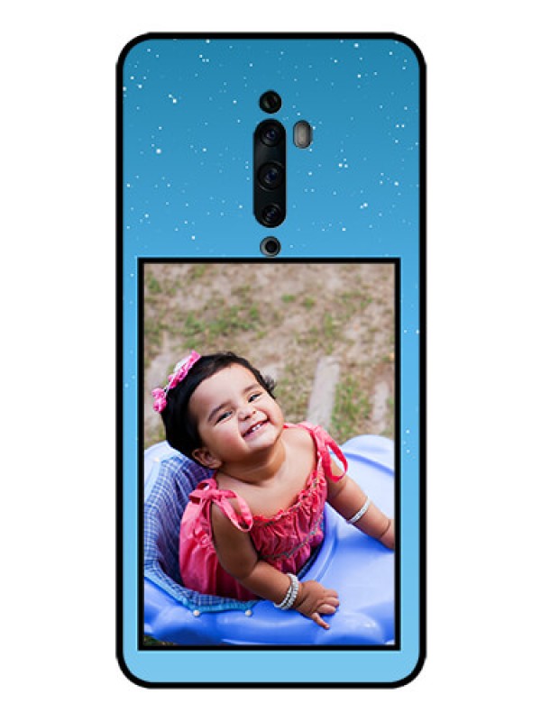 Custom Oppo Reno 2Z Custom Glass Mobile Case  - Wave Pattern Colorful Design
