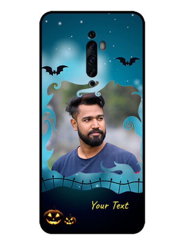 Custom Oppo Reno 2Z Custom Glass Phone Case  - Halloween frame design