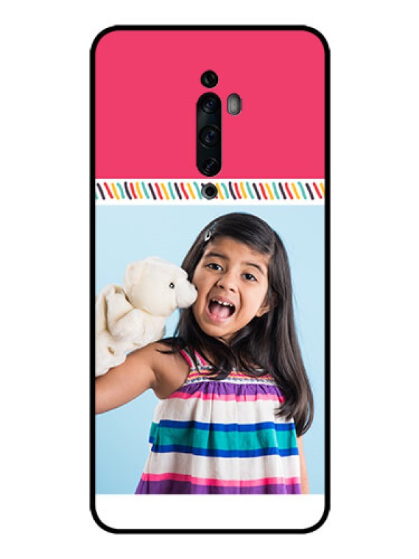 Custom Oppo Reno 2Z Personalized Glass Phone Case  - Line art design