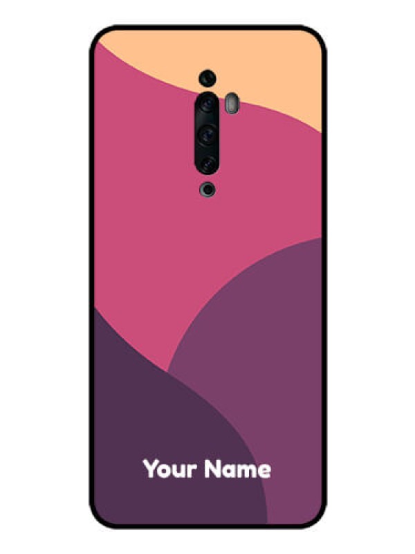 Custom Oppo Reno 2z Custom Glass Phone Case - Mixed Multi-colour abstract art Design