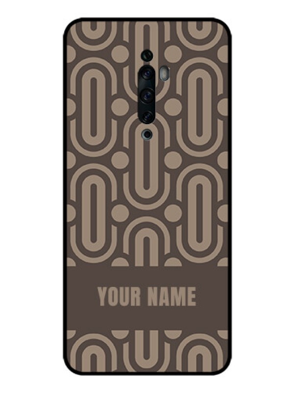 Custom Oppo Reno 2z Custom Glass Phone Case - Captivating Zero Pattern Design