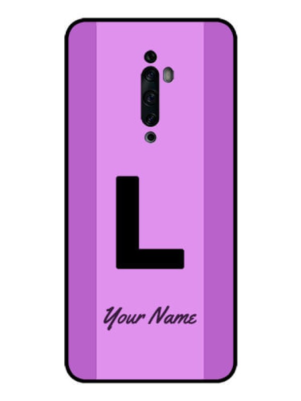 Custom Oppo Reno 2z Custom Glass Phone Case - Tricolor custom text Design