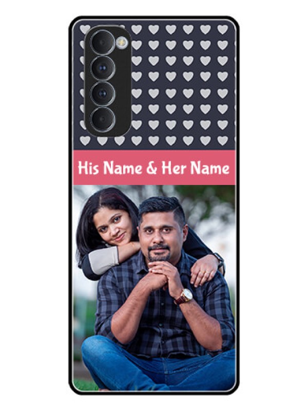 Custom Oppo Reno 4 Pro Custom Glass Mobile Case  - Love Symbols Design