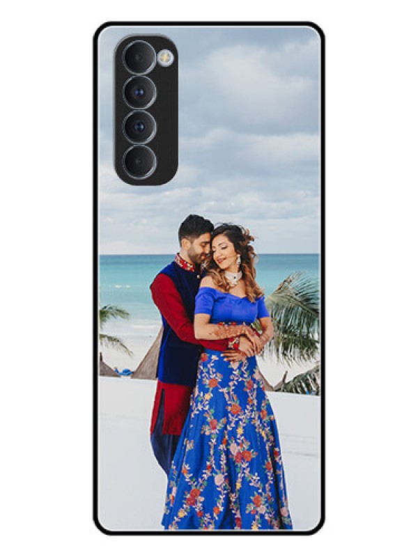 Custom Oppo Reno 4 Pro Photo Printing on Glass Case  - Upload Full Picture Design