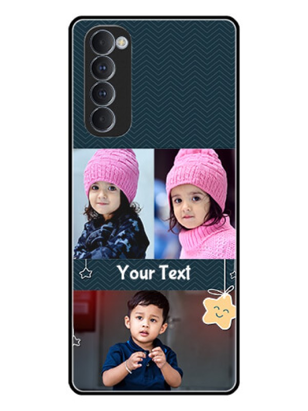 Custom Oppo Reno 4 Pro Custom Glass Mobile Case  - Hanging Stars Design