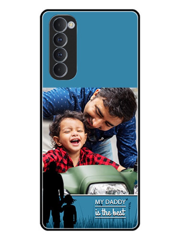 Custom Oppo Reno 4 Pro Custom Glass Mobile Case  - Best dad design 