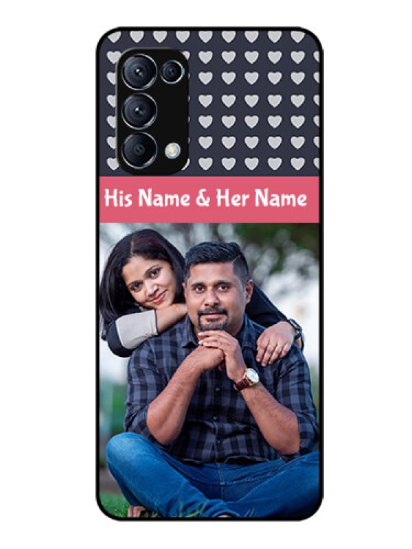 Custom Reno 5 Pro 5G Custom Glass Mobile Case  - Love Symbols Design