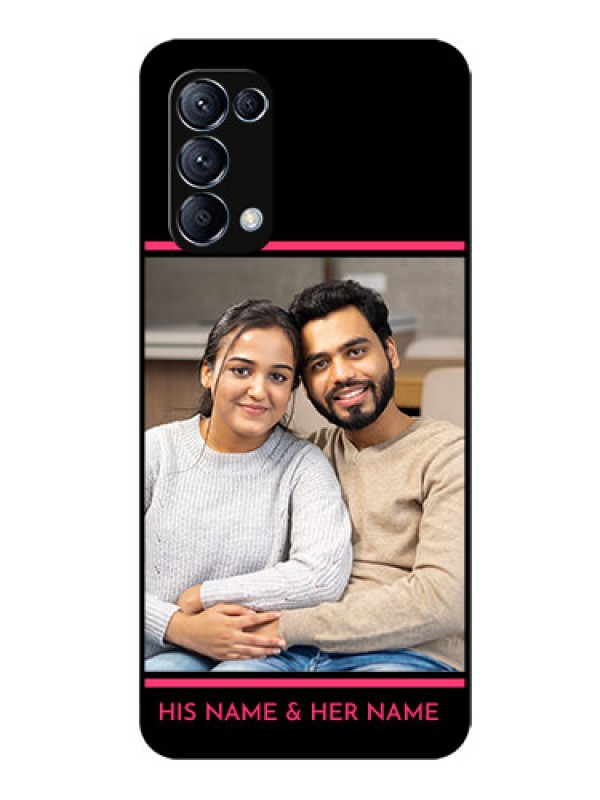 Custom Reno 5 Pro 5G Custom Glass Mobile Case  - with Add Text Design