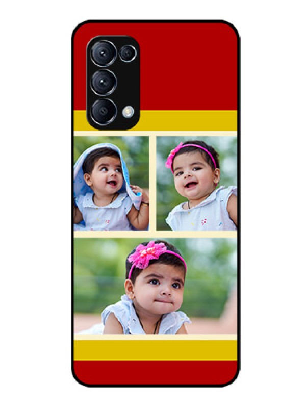 Custom Reno 5 Pro 5G Custom Glass Mobile Case  - Multiple Pic Upload Design