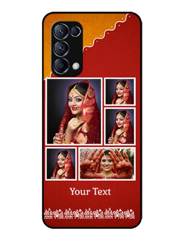 Custom Reno 5 Pro 5G Personalized Glass Phone Case  - Wedding Pic Upload Design