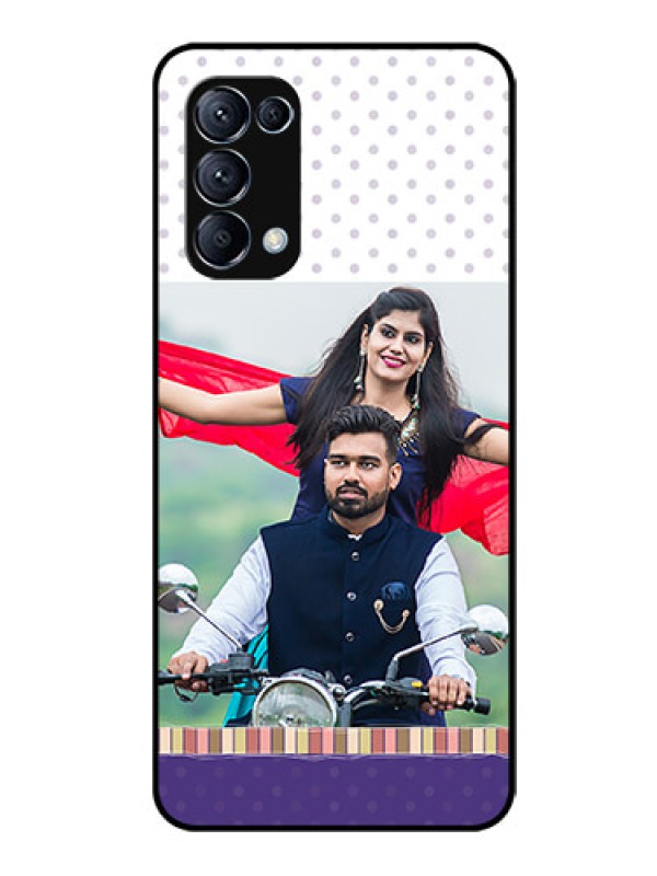 Custom Reno 5 Pro 5G Photo Printing on Glass Case  - Cute Family Design