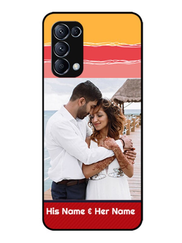 Custom Reno 5 Pro 5G Custom Glass Mobile Case  - Colorful Case Design