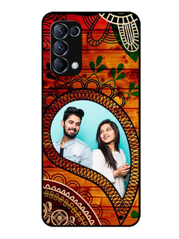 Custom Reno 5 Pro 5G Personalized Glass Phone Case  - Abstract Colorful Design
