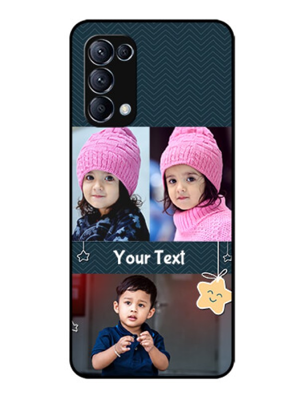 Custom Reno 5 Pro 5G Custom Glass Mobile Case  - Hanging Stars Design