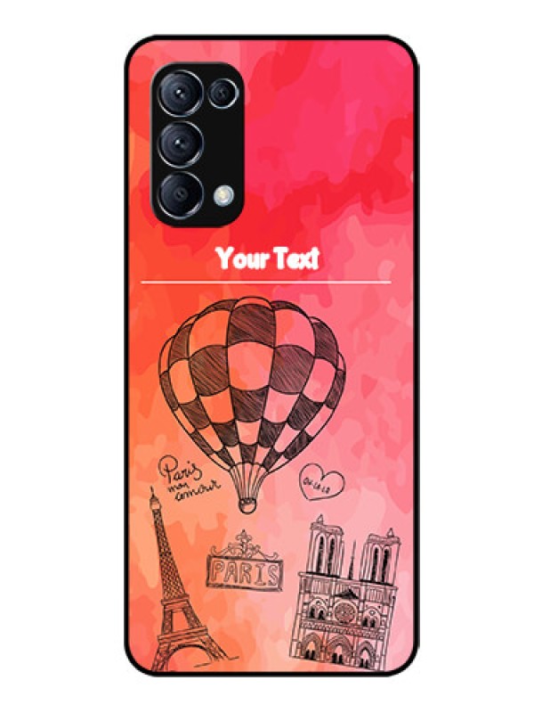 Custom Reno 5 Pro 5G Custom Glass Phone Case  - Paris Theme Design
