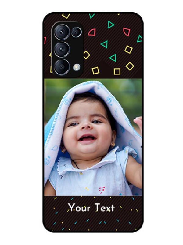 Custom Reno 5 Pro 5G Custom Glass Phone Case  - with confetti birthday design