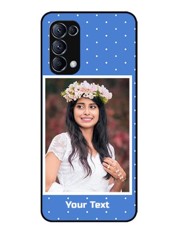 Custom Reno 5 Pro 5G Photo Printing on Glass Case  - Polka dots design