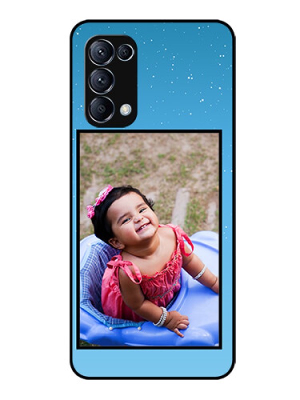 Custom Reno 5 Pro 5G Custom Glass Mobile Case  - Wave Pattern Colorful Design