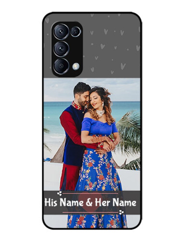 Custom Reno 5 Pro 5G Custom Glass Mobile Case  - Buy Love Design with Photo Online