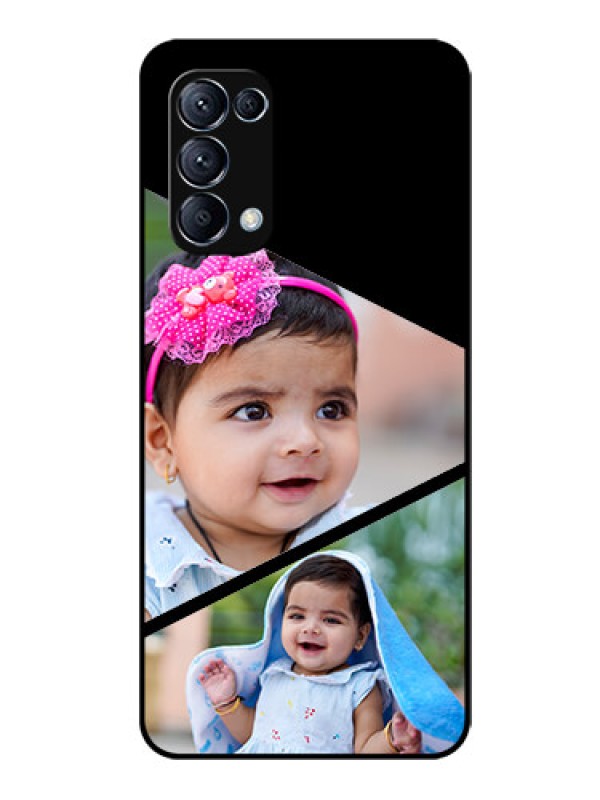 Custom Reno 5 Pro 5G Custom Glass Phone Case  - Semi Cut Design