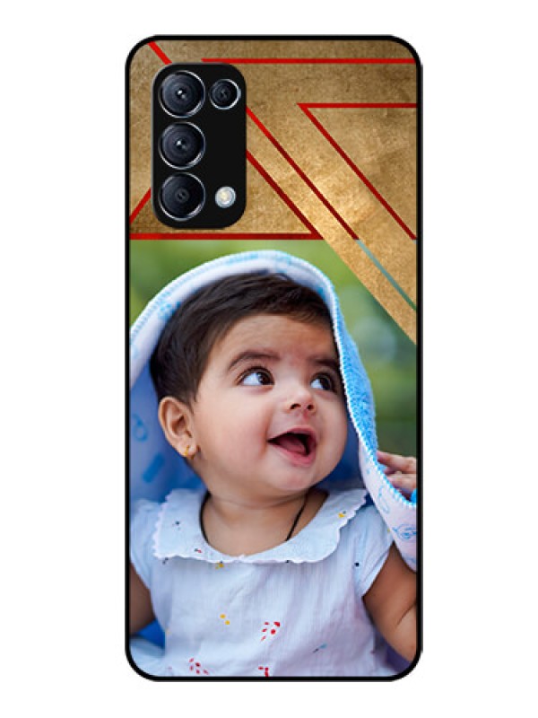 Custom Reno 5 Pro 5G Personalized Glass Phone Case  - Gradient Abstract Texture Design
