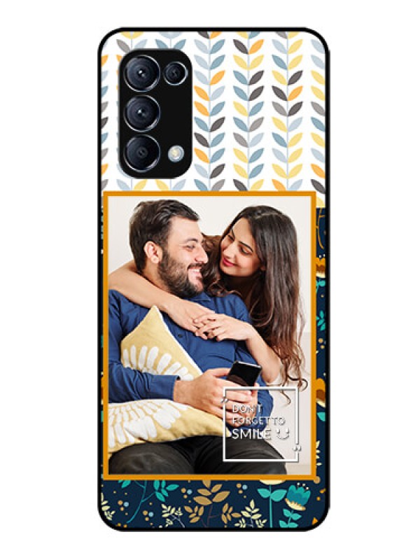 Custom Reno 5 Pro 5G Custom Glass Mobile Case  - Pattern Design