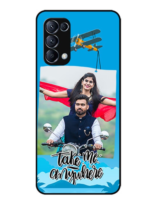 Custom Reno 5 Pro 5G Custom Glass Mobile Case  - Traveller Design 