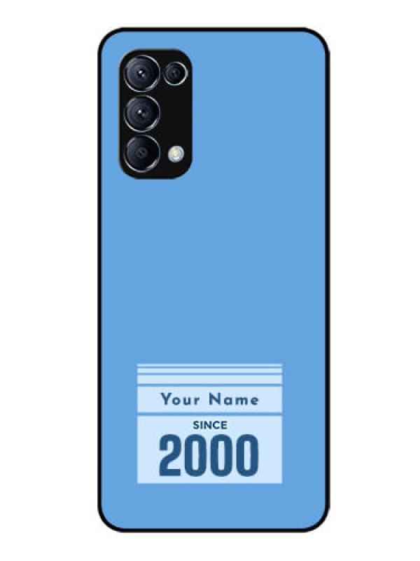 Custom Oppo Reno 5 Pro 5G Custom Glass Mobile Case - Custom Year of birth Design
