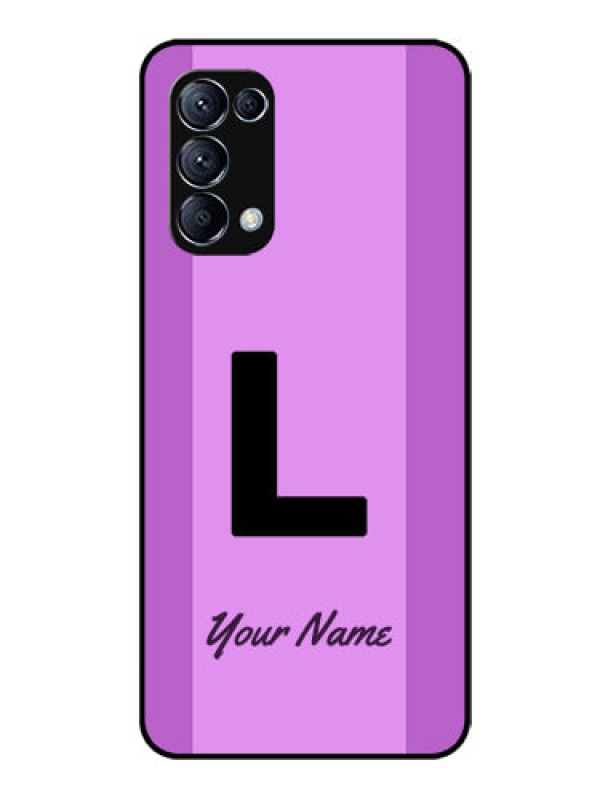 Custom Oppo Reno 5 Pro 5G Custom Glass Phone Case - Tricolor custom text Design