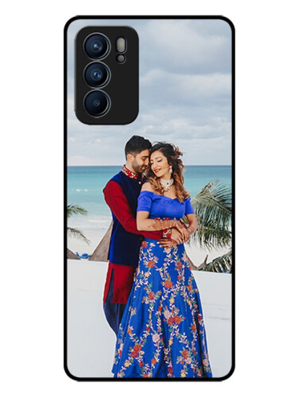 Custom Reno 6 5G Photo Printing on Glass Case - Upload Full Picture Design