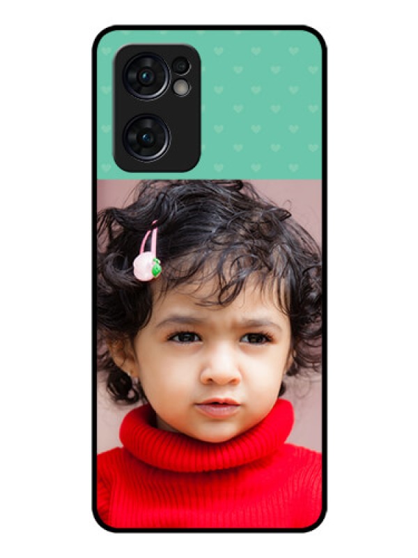 Custom Reno 7 5G Custom Glass Phone Case - Lovers Picture Design