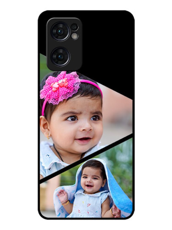 Custom Reno 7 5G Custom Glass Phone Case - Semi Cut Design