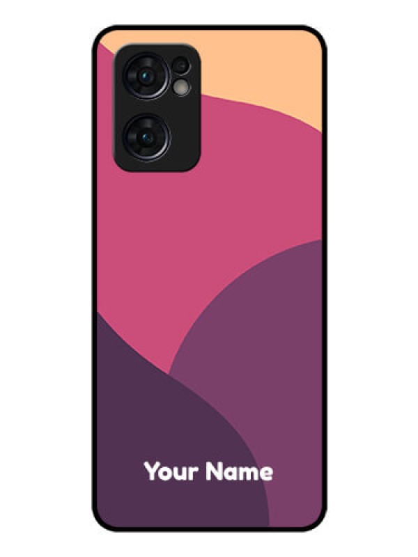 Custom Oppo Reno 7 5G Custom Glass Phone Case - Mixed Multi-colour abstract art Design
